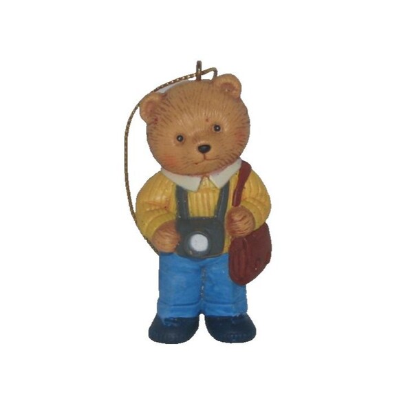 Vintage Avon Hobby Bear Ornament Photography 1996 - Picture 1 of 4